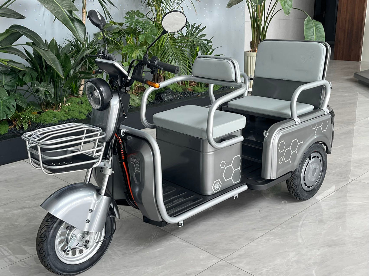 L3 Leisure Electric Tricycle 500W 48V/60V 700×800mm Cargo Box Wide Foldable Seat 175kg Rated Load