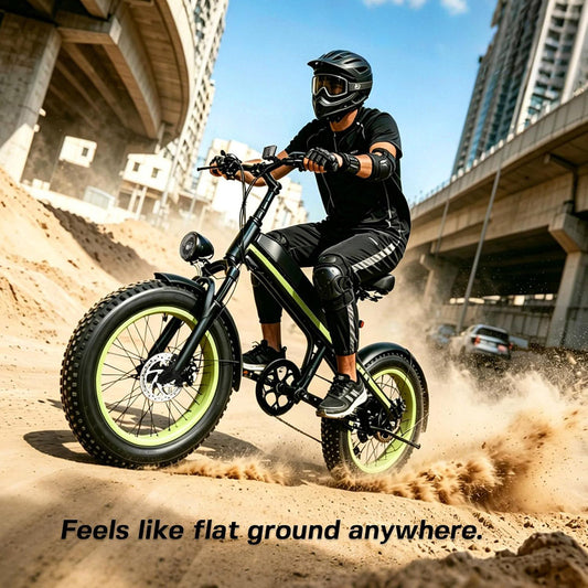 S5-20 InchX4 Wide tires Folding Electric Bicycle 500W Motor 36V Removable Battery Wheels Dual Disc Brake LED Light Urban Use Mode