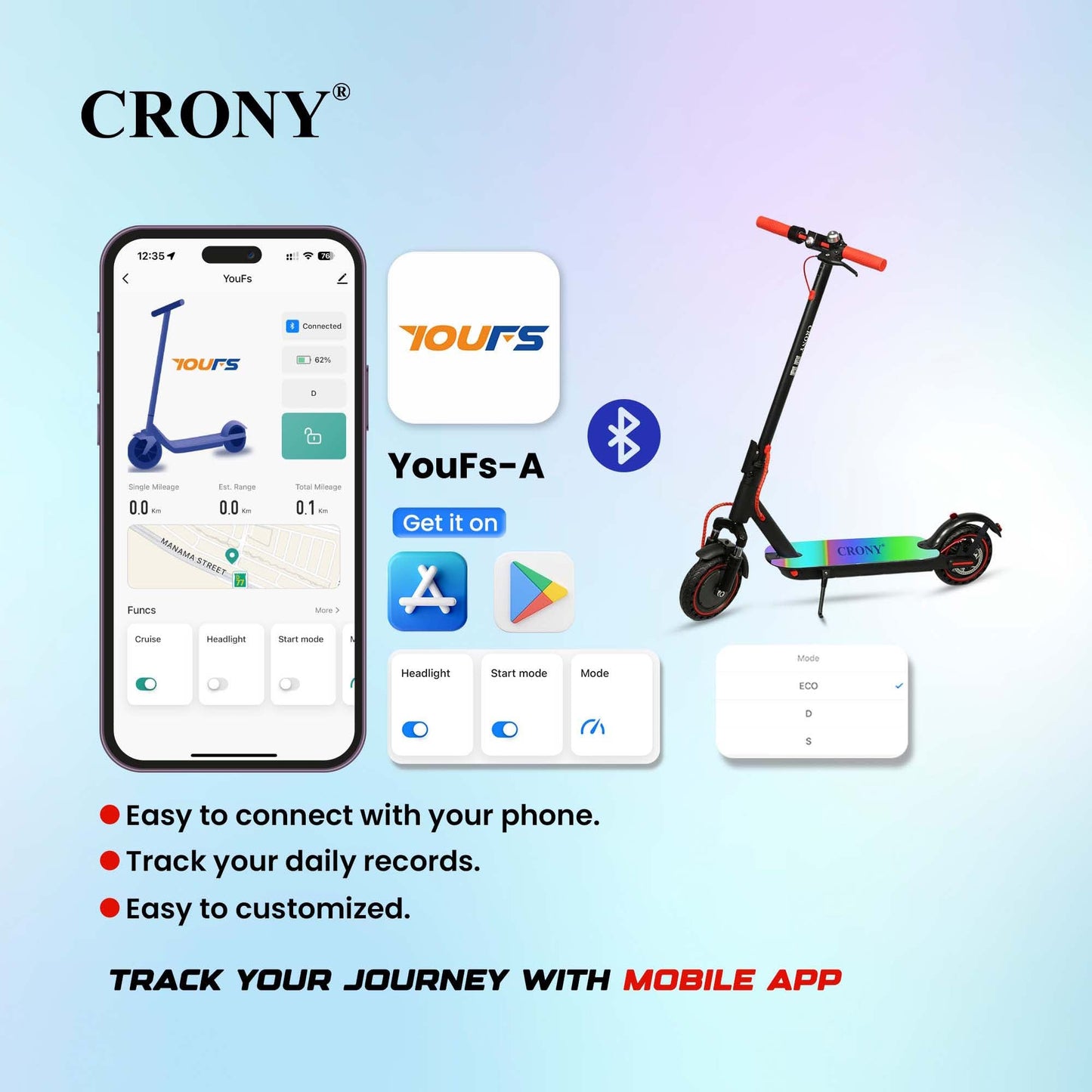 XM M365 Kick APP with 7 colors LED with APP Electric scooter, Top Speed 25kmh, 25km Range, 250W