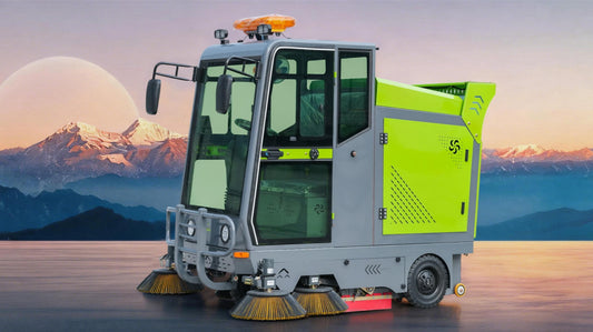 YX-22C Electric Road Sweeper Ride On Floor Cleaning Machine Intelligent Battery Powered Vacuum Sweeper for Factory Street Warehouse