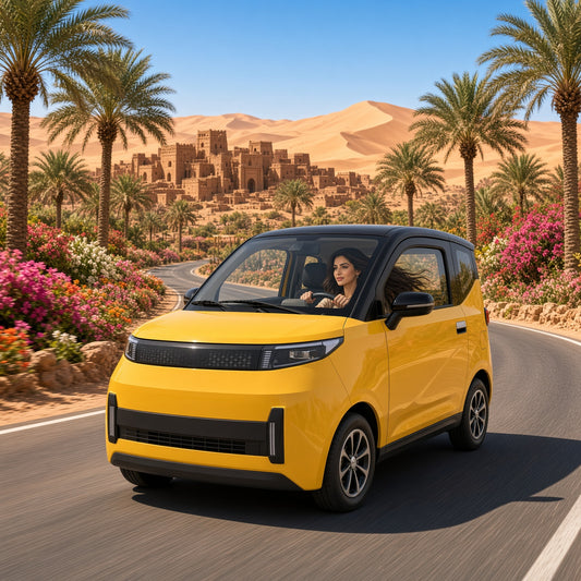 EV2 KQ20 Electric Mini Car L6E 5kW Motor 72V 100Ah Lithium 110km Range 2-Seater 45km/h