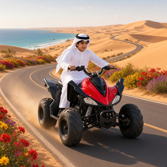 Gamma AS04 ATV 70cc Little Mars Youth Quad 70cc 4-Stroke 60km/h Top Speed Hydraulic Disc Brake Electric Start Kids ATV