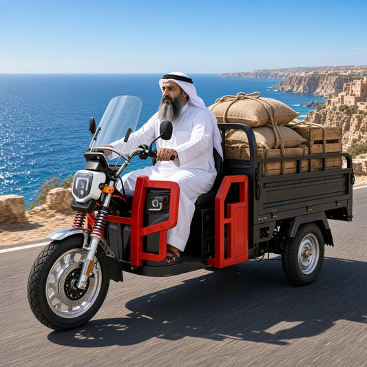 F3-160 Electric Cargo Tricycle 1.6m Zhanhu 1200W 60V/72V 500kg Rated Load 1000kg Max Load