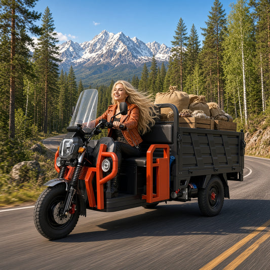 F16-180Z Bawanglong Dump Electric Tricycle 1.8m 1800W Flat-Wire Motor 60V/72V 800kg Rated Load
