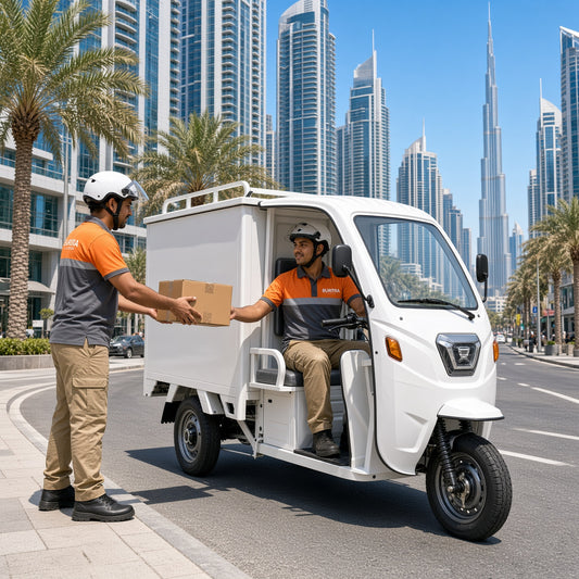K1-150 Electric Delivery Tricycle 1.5m Enclosed Box 1200W 60V/72V Side+Rear Open 500kg Rated Load