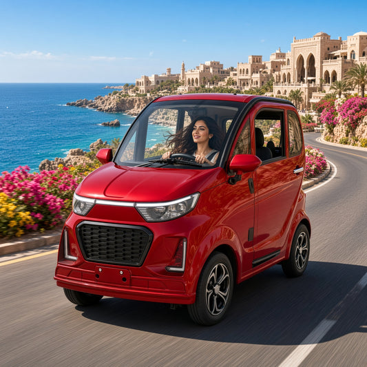 EV5 Electric Mini Car L6E 2.2kW Motor 60V Lead-Acid/NCM 65-70km Range 2-3 Seater 45km/h