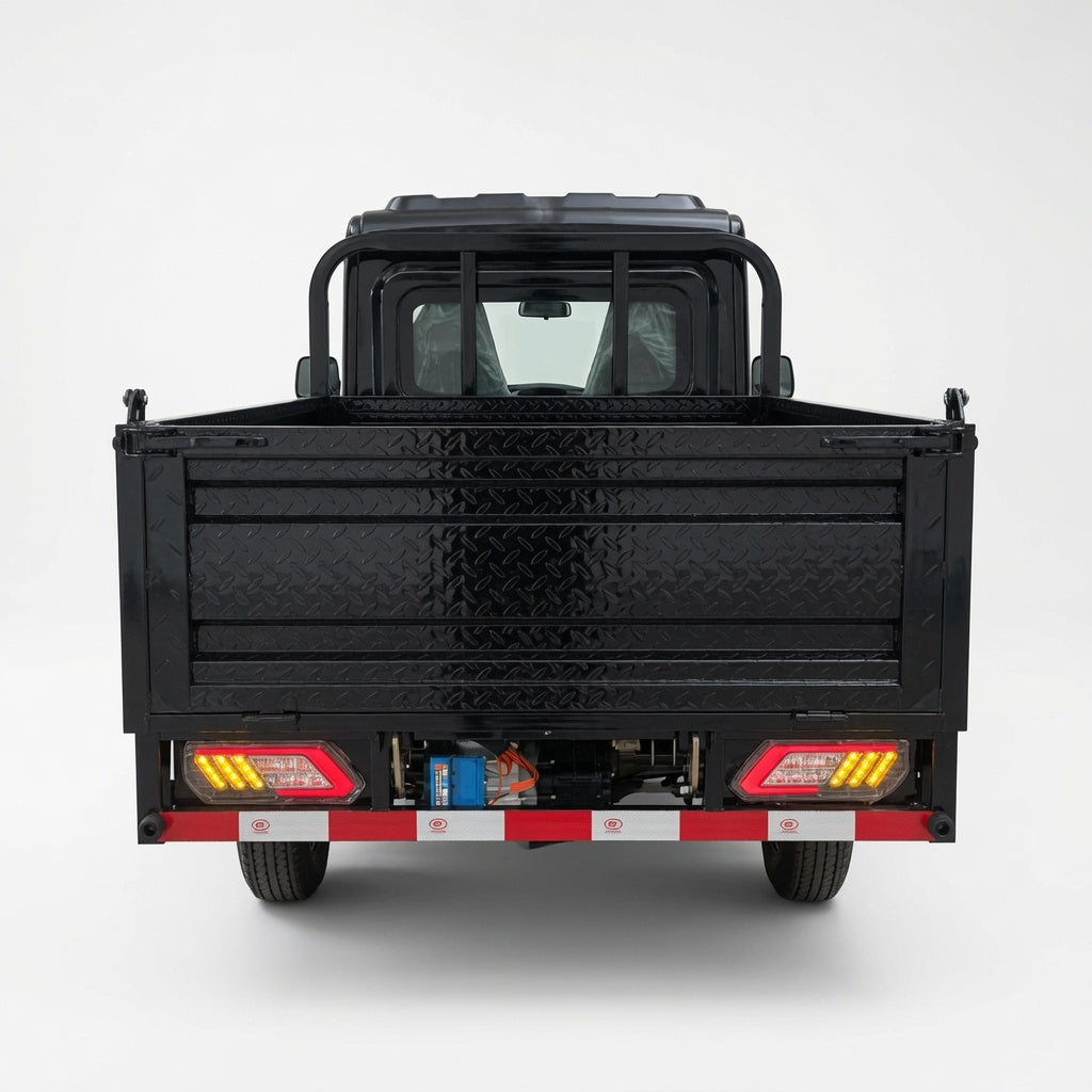 Long Cat Mini Truck Electric Dump Cargo Vehicle 2000W 4000W AC Motor Automatic Dumping Function Full Floating Rear Axle Steel Wire Tires Multimedia Display