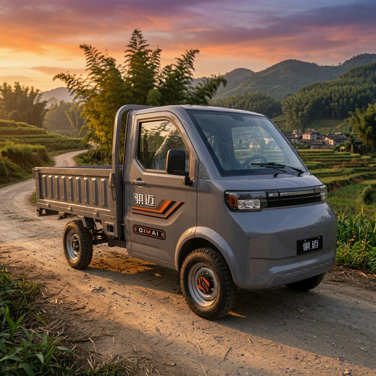 Electric Mini Pickup Truck 2000W--4000W AC Motor 60V 72V Battery Four Wheel Electric Cargo Vehicle Full Floating Rear Axle Steel Wire Tires Urban Delivery Truck