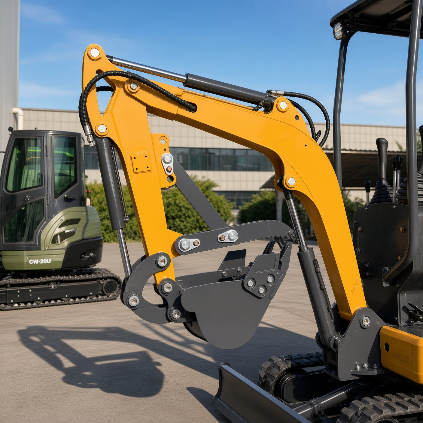 ME08 Mini Excavator Diesel Engine Max Digging Depth 1300mm for Narrow Space Operations
