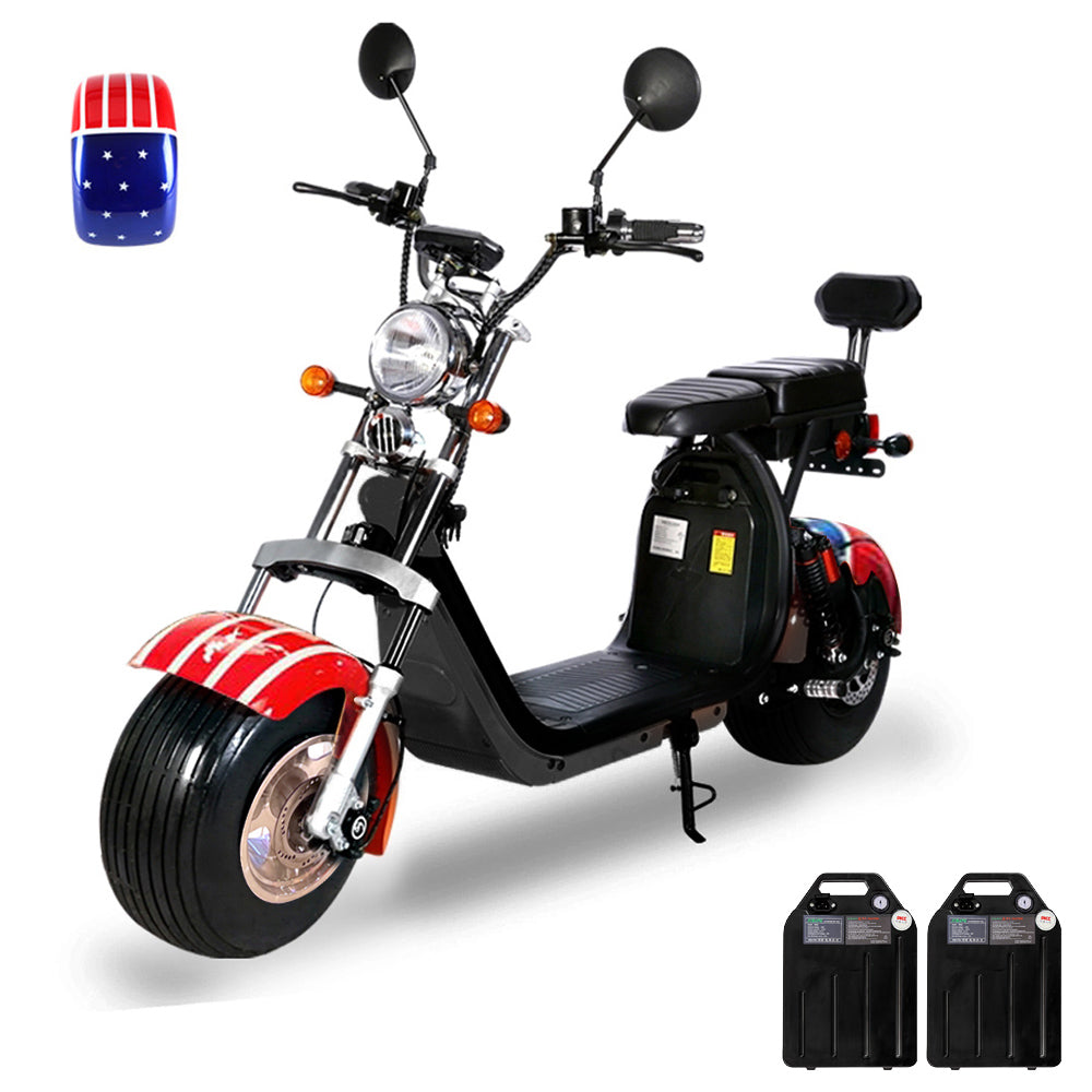 CRONY G-029 Electric City Bike Electric Pedal Bike, Top Speed 25kmh, 55km Range, 3000W Dual Battery