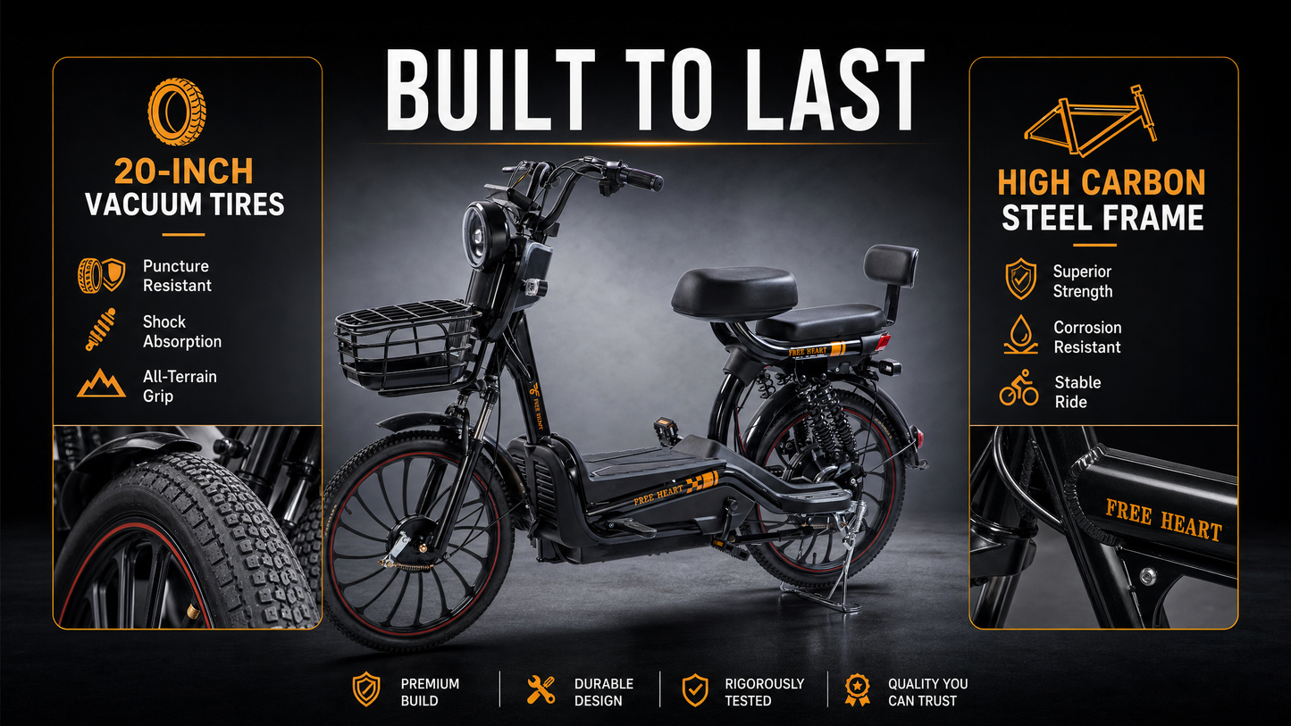 W11 20 Inch Fat Tire Electric Bicycle, Max Assisted Speed 25km/h, 500W, 20Ah