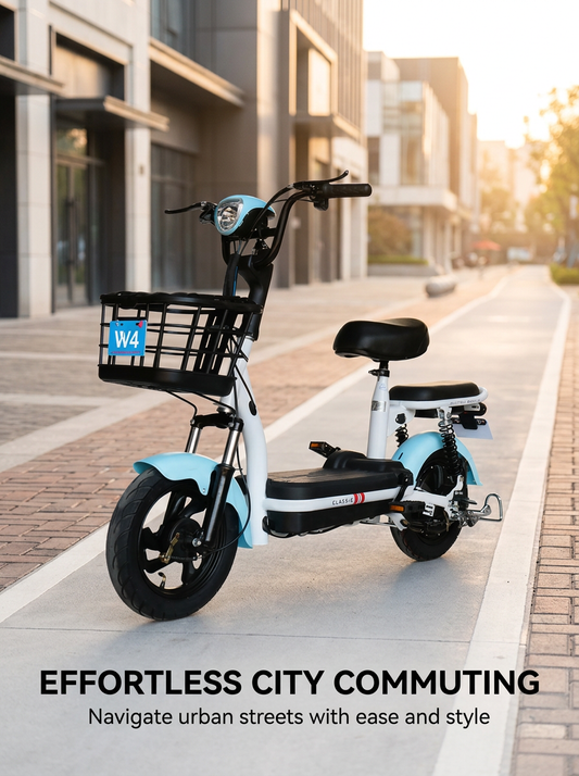 W4 14 Inch Electric Bicycle, Max Speed 25km/h, 350W, 48V Battery