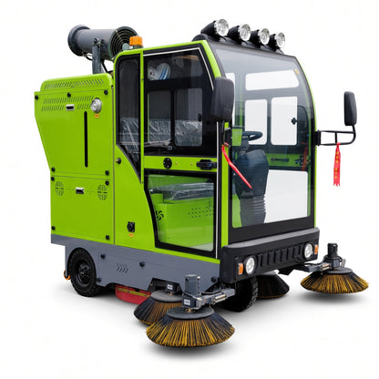 YX-G22B Electric Road Sweeper Ride On Floor Cleaning Machine Intelligent Battery Powered Vacuum Sweeper for Factory Street Warehouse