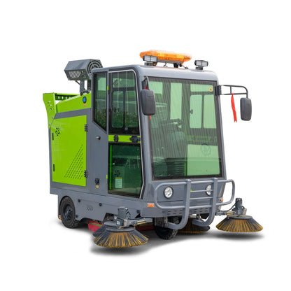YX-22C Electric Road Sweeper Ride On Floor Cleaning Machine Intelligent Battery Powered Vacuum Sweeper for Factory Street Warehouse