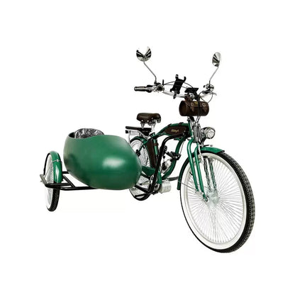 MULTIFUNCTIONAL SIDECAR Tricycle Bike 26 Inch 7-Speed 300kg Load Alloy Steel Rigid Frame for Road
