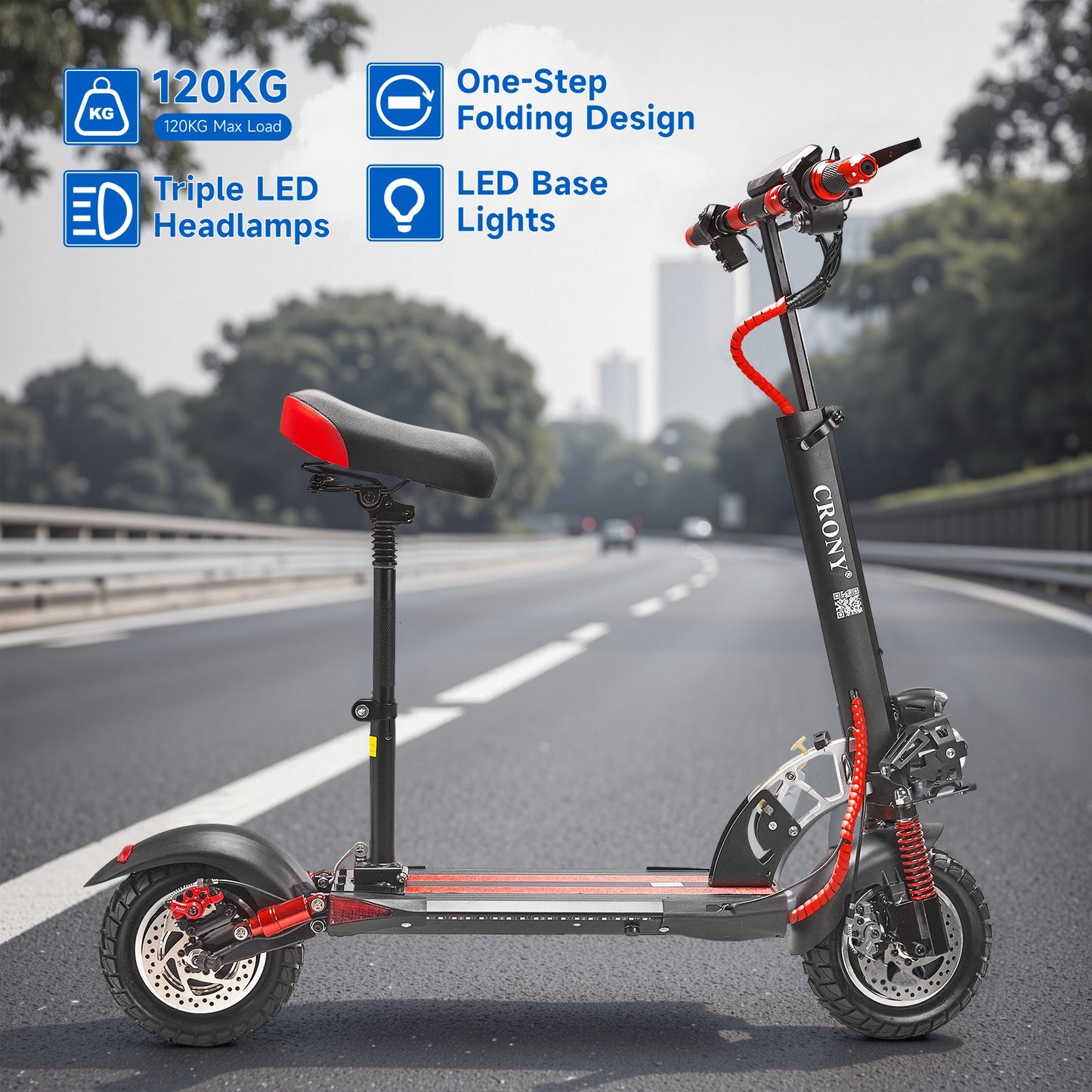 V10 big display high speed Fast Speed Personal Mobility Electric scooter, Top Speed 25mph, 30km Range, 1000W