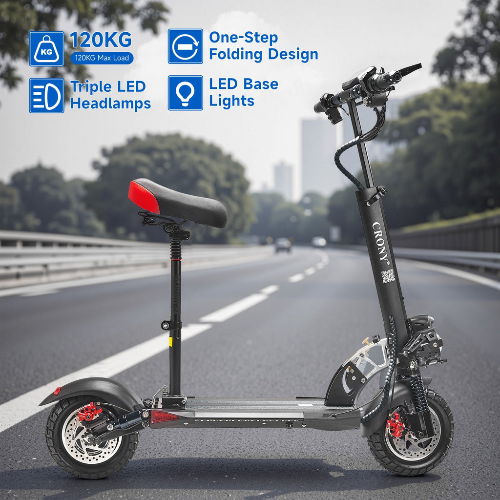 CRONY V10 big display high speed Fast Speed Personal Mobility Electric Pedal Bike, Top Speed 25mph, 30km Range, 1000W
