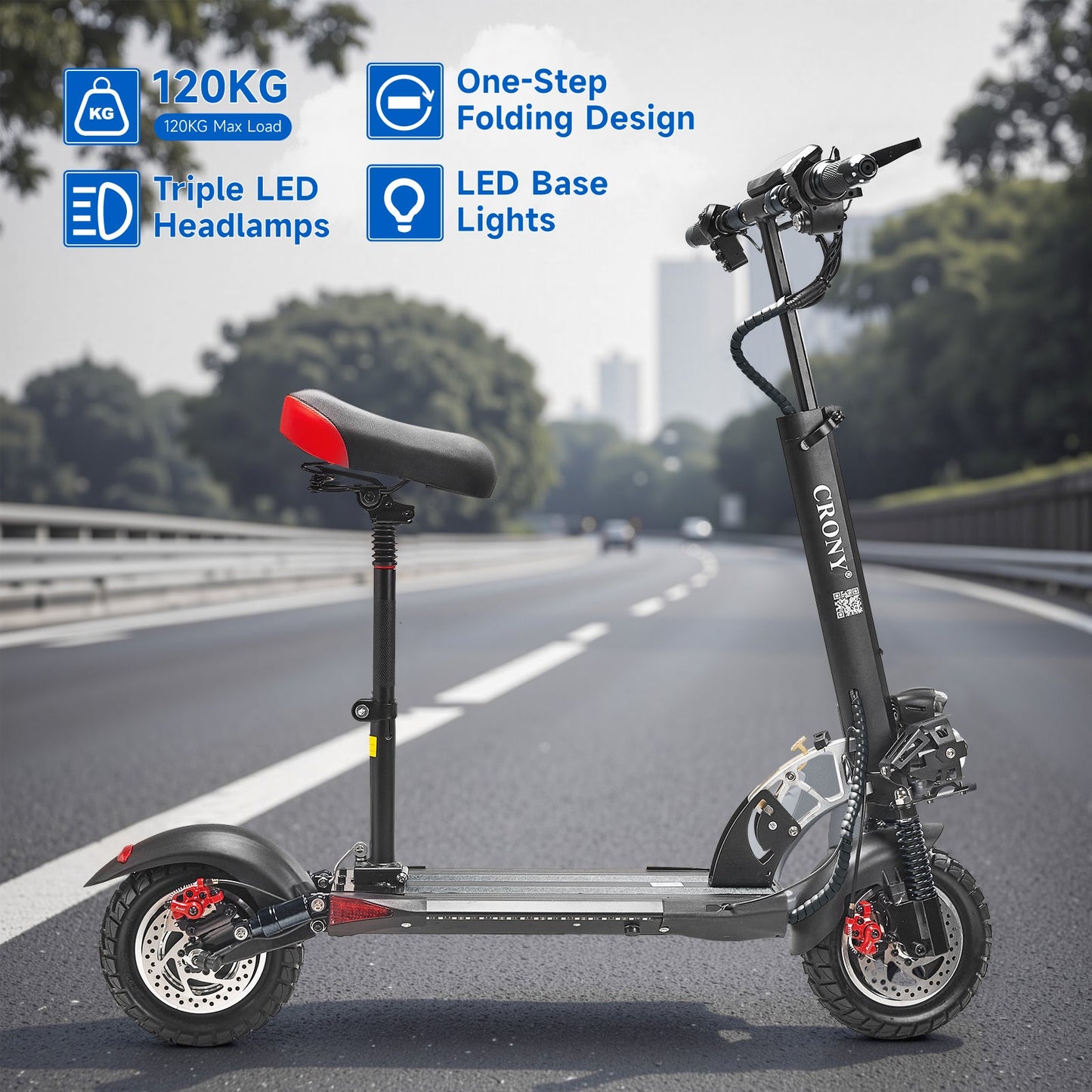 V10 big display high speed Fast Speed Personal Mobility Electric scooter, Top Speed 25mph, 30km Range, 1000W