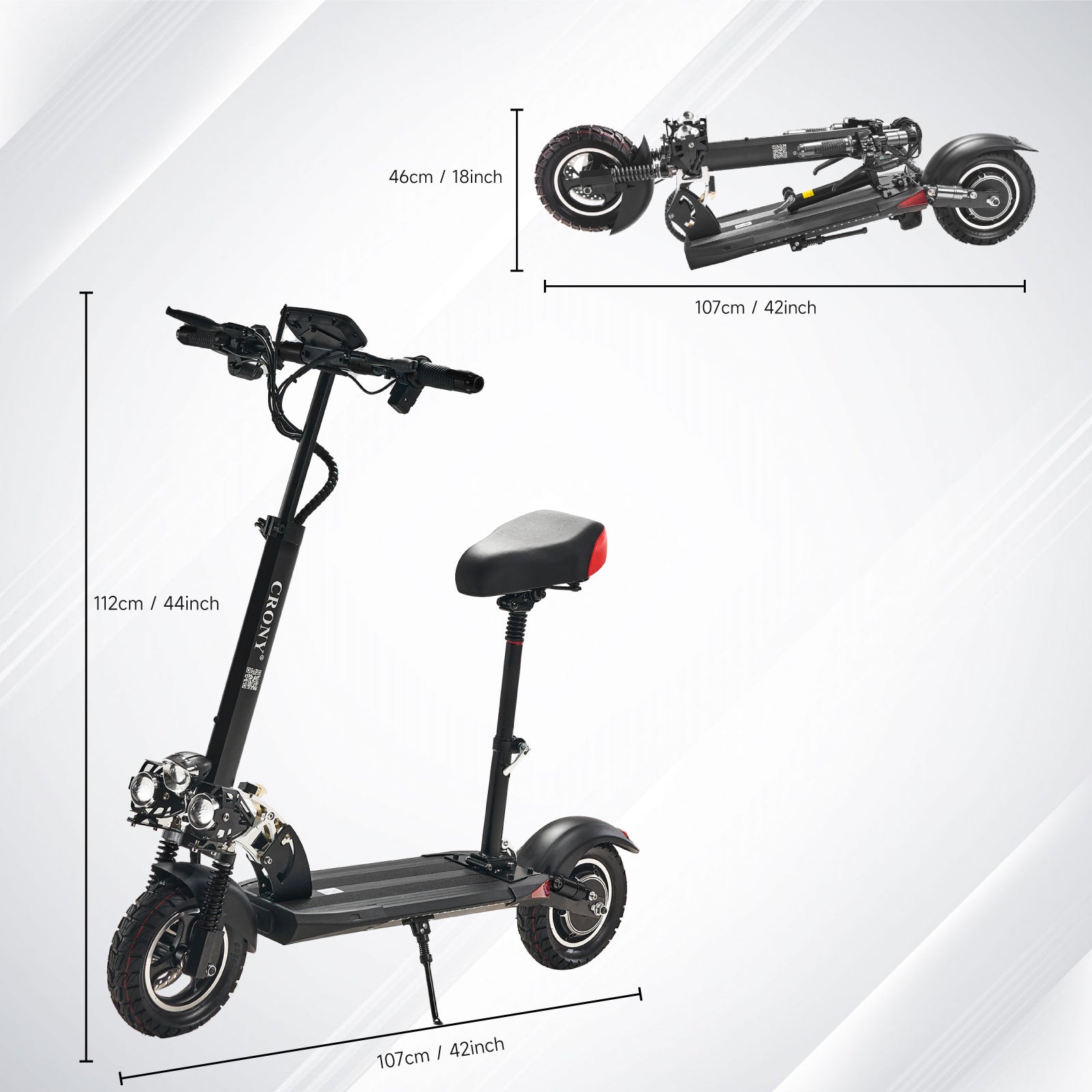CRONY V10 big display high speed Fast Speed Personal Mobility Electric Pedal Bike, Top Speed 25mph, 30km Range, 1000W
