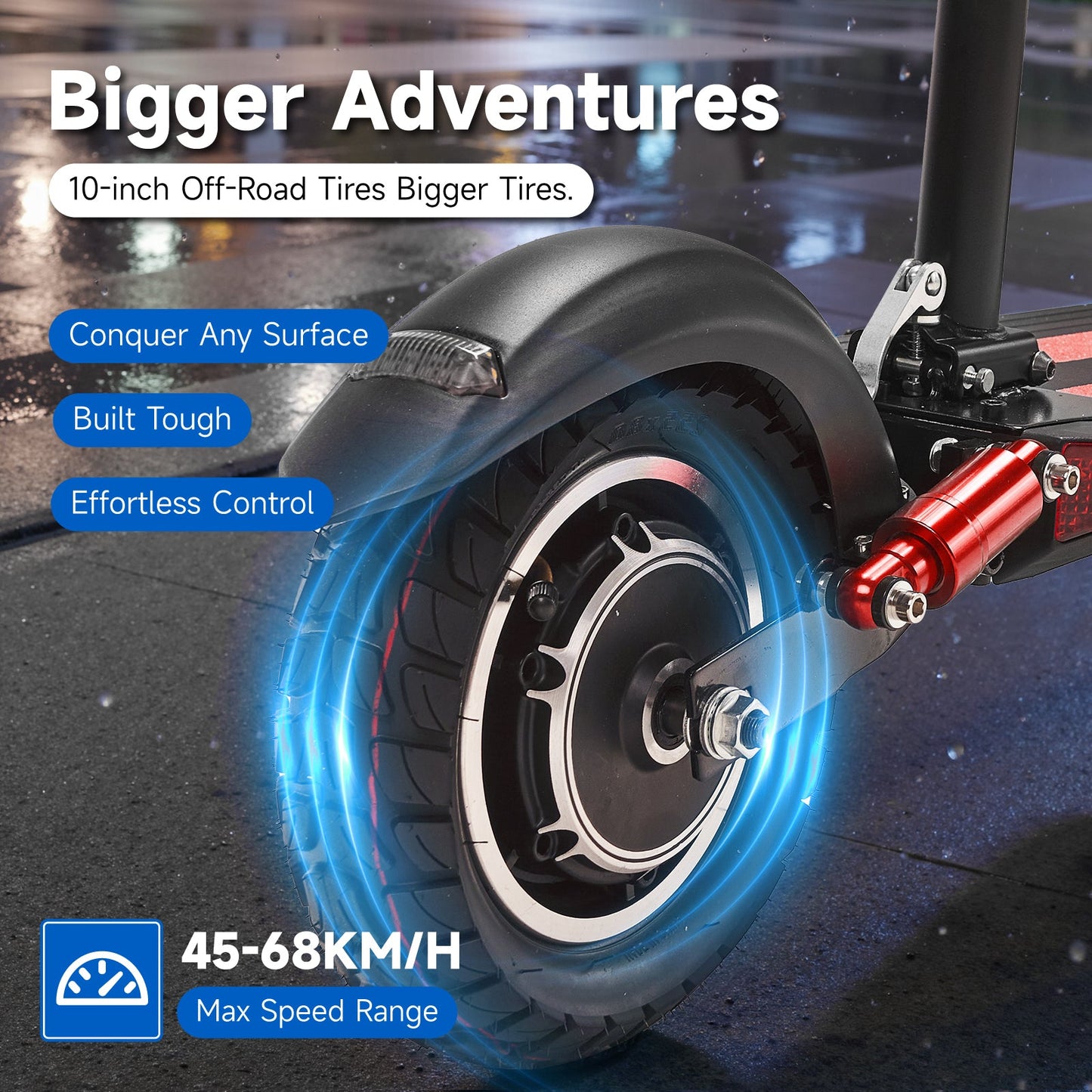 V10 big display high speed Fast Speed Personal Mobility Electric scooter, Top Speed 25mph, 30km Range, 1000W