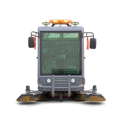 YX-22C Electric Road Sweeper Ride On Floor Cleaning Machine Intelligent Battery Powered Vacuum Sweeper for Factory Street Warehouse