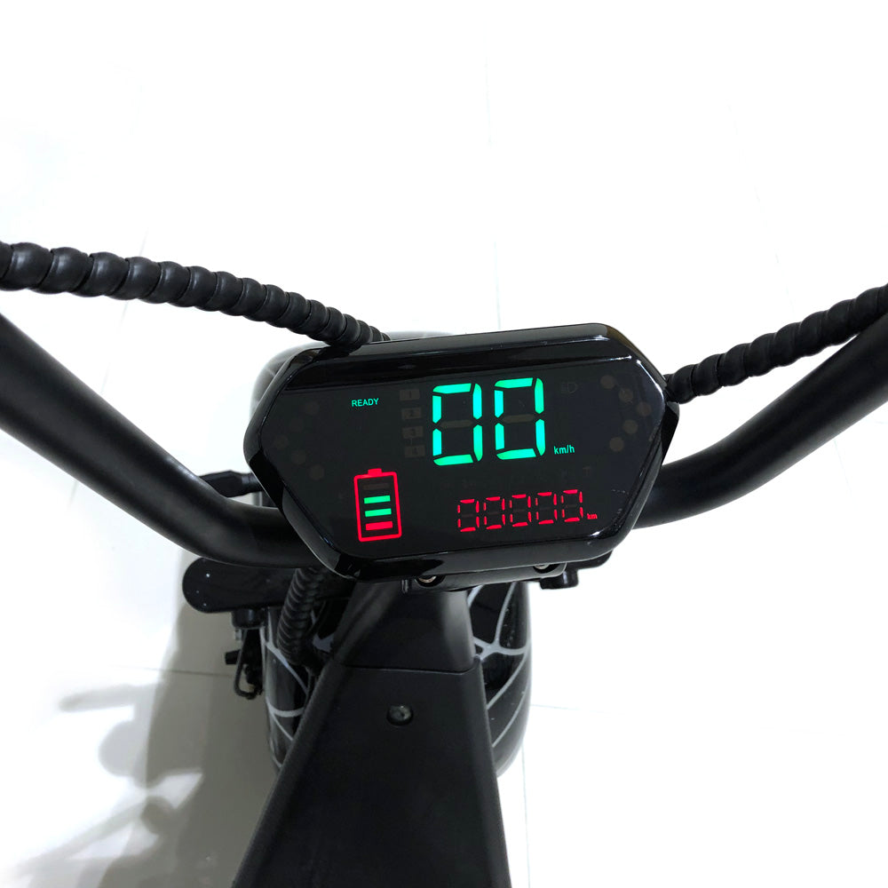 CRONY X3 BIG LI-ion battery+BT+double seat Electric City Bikes Electric Pedal Bike, Top Speed 25kmh, 40km Range, 1500W