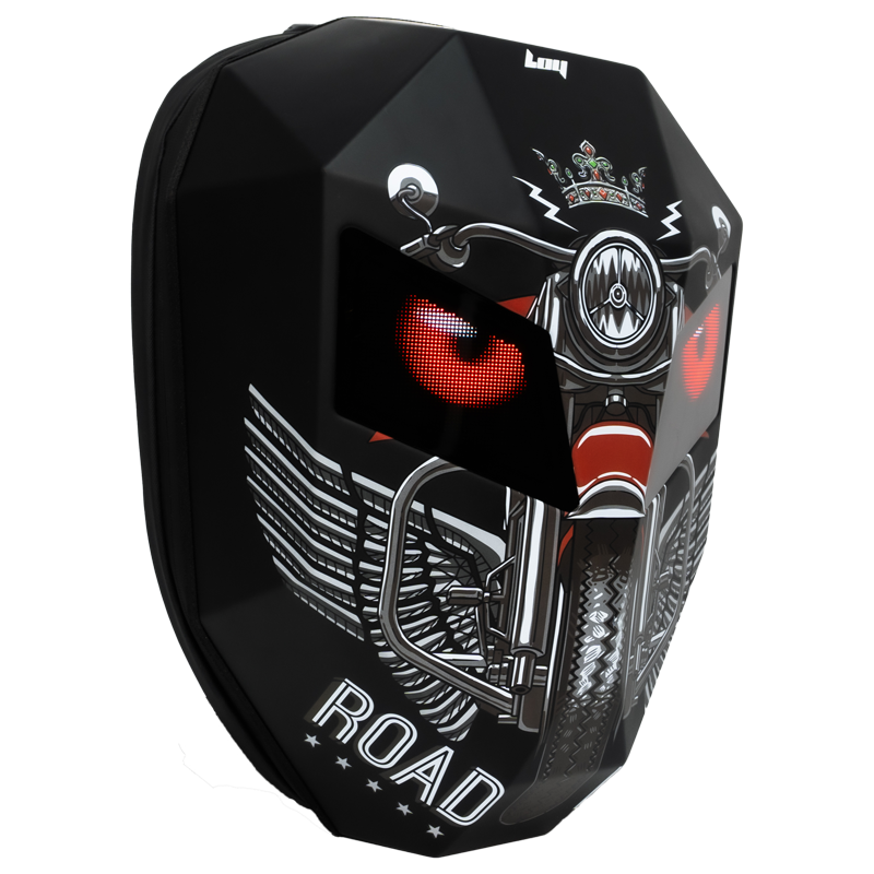 CRONY Iron Man Water transfer Crown LED Display Backpack