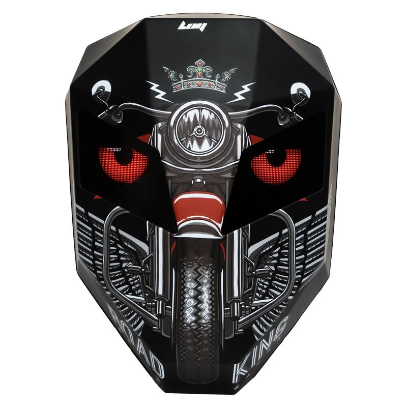 CRONY Iron Man Water transfer Crown LED Display Backpack
