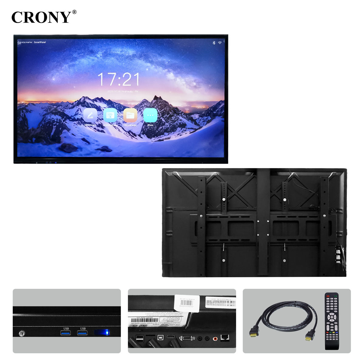 CRONY TX55-1 55 inch conference machine Touch Screen Infrared Interactive Whiteboard Smart TV Advertising display