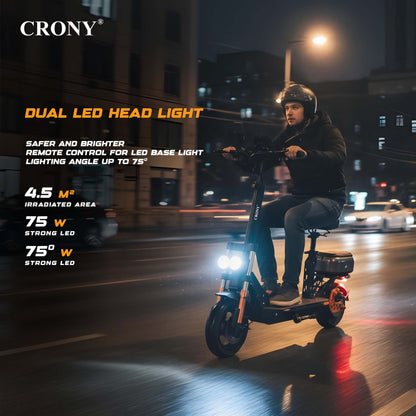 M5 Pro High-Speed Electric Kick Electric scooter, Top Speed 25kmh, 30km Range, 1500W