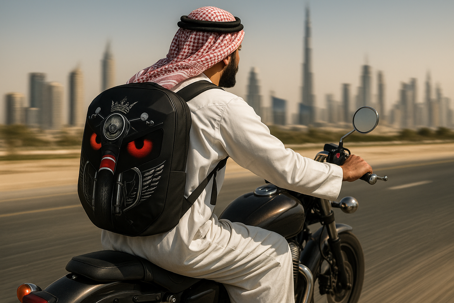 CRONY Iron Man Water transfer Crown LED Display Backpack