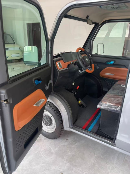 Electric Mini Pickup Truck 2000W--4000W AC Motor 60V 72V Battery Four Wheel Electric Cargo Vehicle Full Floating Rear Axle Steel Wire Tires Urban Delivery Truck