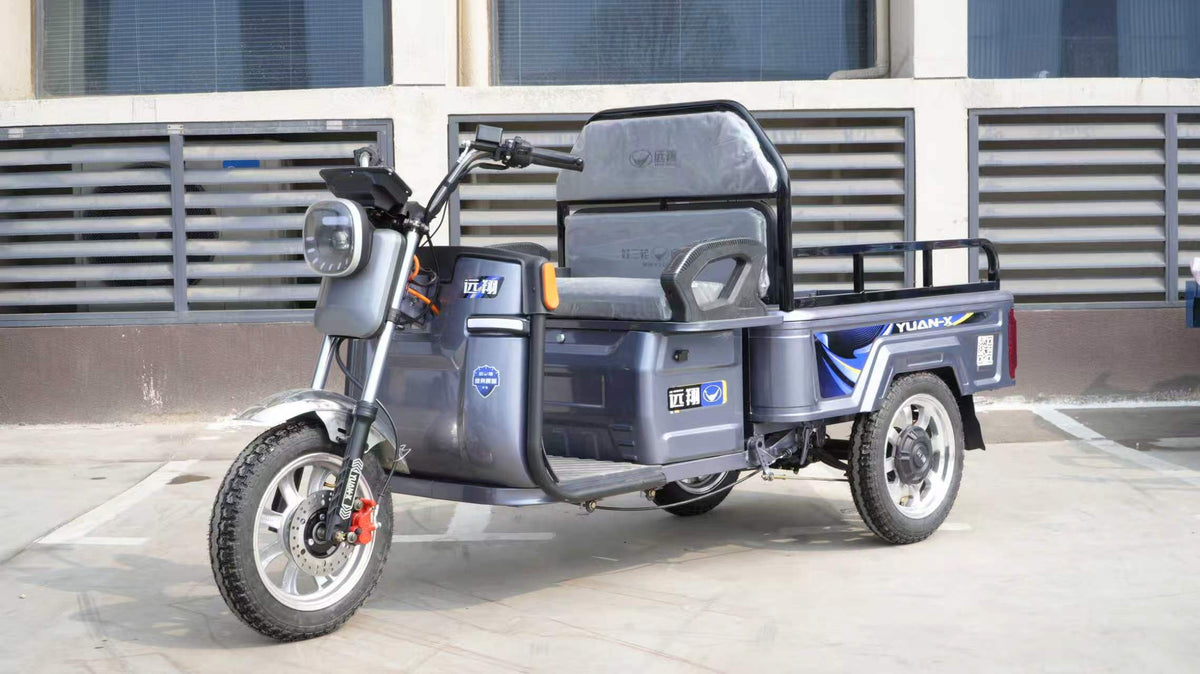 X2-110/120 Starlight Flatbed Electric Tricycle 1.1/1.2m 800W 48V/60V 160kg Rated Load 300kg Max