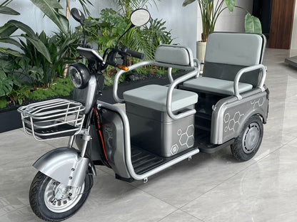 L3 Leisure Electric Tricycle 500W 48V/60V 700×800mm Cargo Box Wide Foldable Seat 175kg Rated Load
