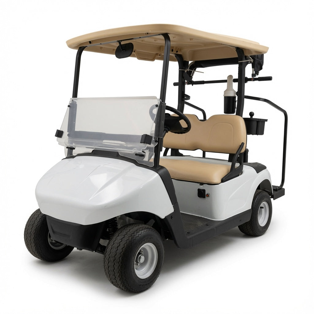 ZT-U 2P Electric Golf Cart 5KW Motor 51.2V105Ah Battery 2 Seat Golf Buggy Folding Windshield Electromagnetic Brake Outdoor Utility Vehicle