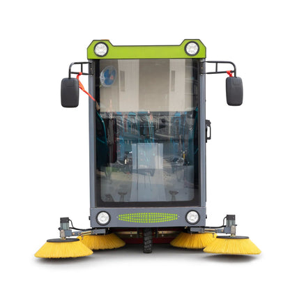 YX-G21A Electric Road Sweeper Ride On Floor Cleaning Machine Intelligent Battery Powered Vacuum Sweeper for Factory Warehouse Park