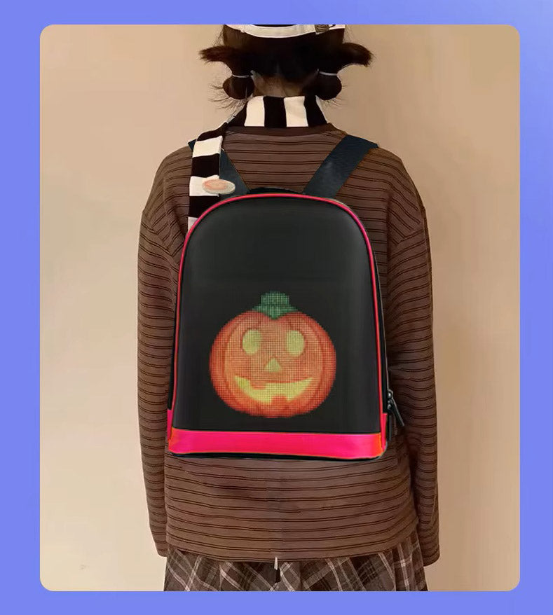 CRONY LED display backpack R1 Riding backpack with customizable programmable smart light-up digital display