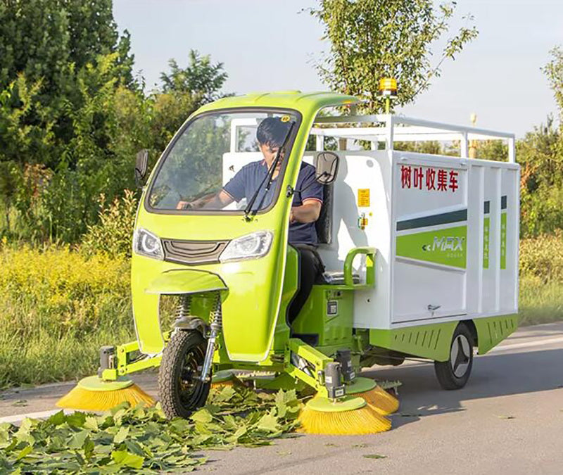 4-Brush 1-Suction Leaf Collection Vehicle 2000mm Sweeping Width 20000-35000㎡/h Efficiency 48V-60V Drive Intelligent Control