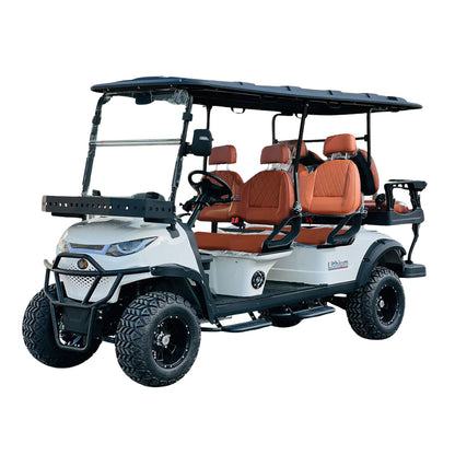 Green Rider Lifted Premium Electric Golf Cart 4+2 Seater and Lithium Battery
