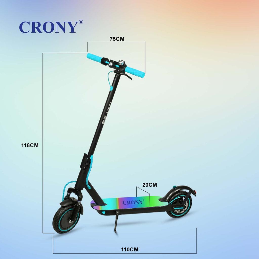 CRONY XM M365 Kick APP with 7 colors LED with APP Electric Pedal Bike, Top Speed 25kmh, 25km Range, 250W