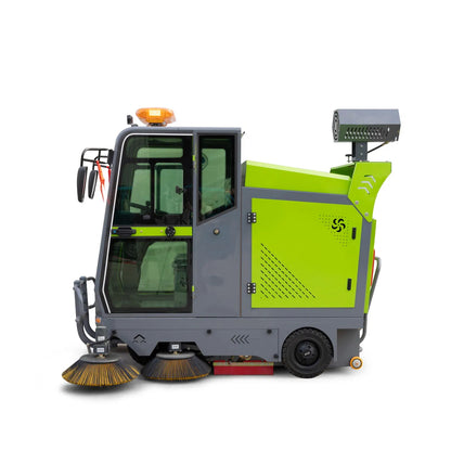 YX-22C Electric Road Sweeper Ride On Floor Cleaning Machine Intelligent Battery Powered Vacuum Sweeper for Factory Street Warehouse
