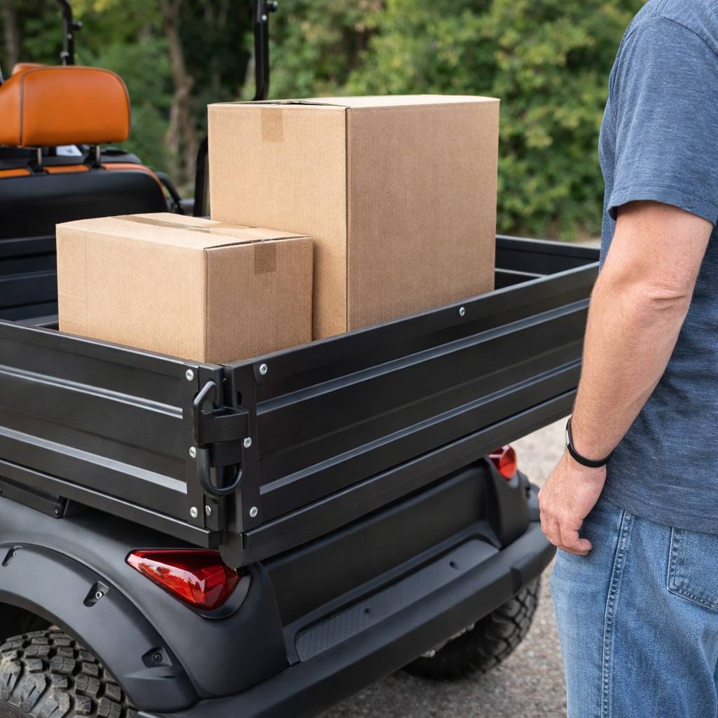 Green Rider SC Lithium Off Road Lifted Golf Cart 2 Seats With Cargo Box 3 Years battery Warranty