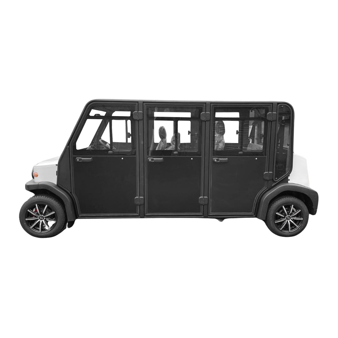 Megawheels LT AC Golf Car With Enclosed Doors  6 Seater Electric Mini Car