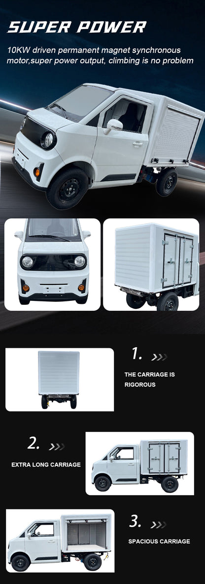 EV-CARGO Electric Truck L7E 13kW Motor LFP Battery 227km Range 70km/h Top Speed
