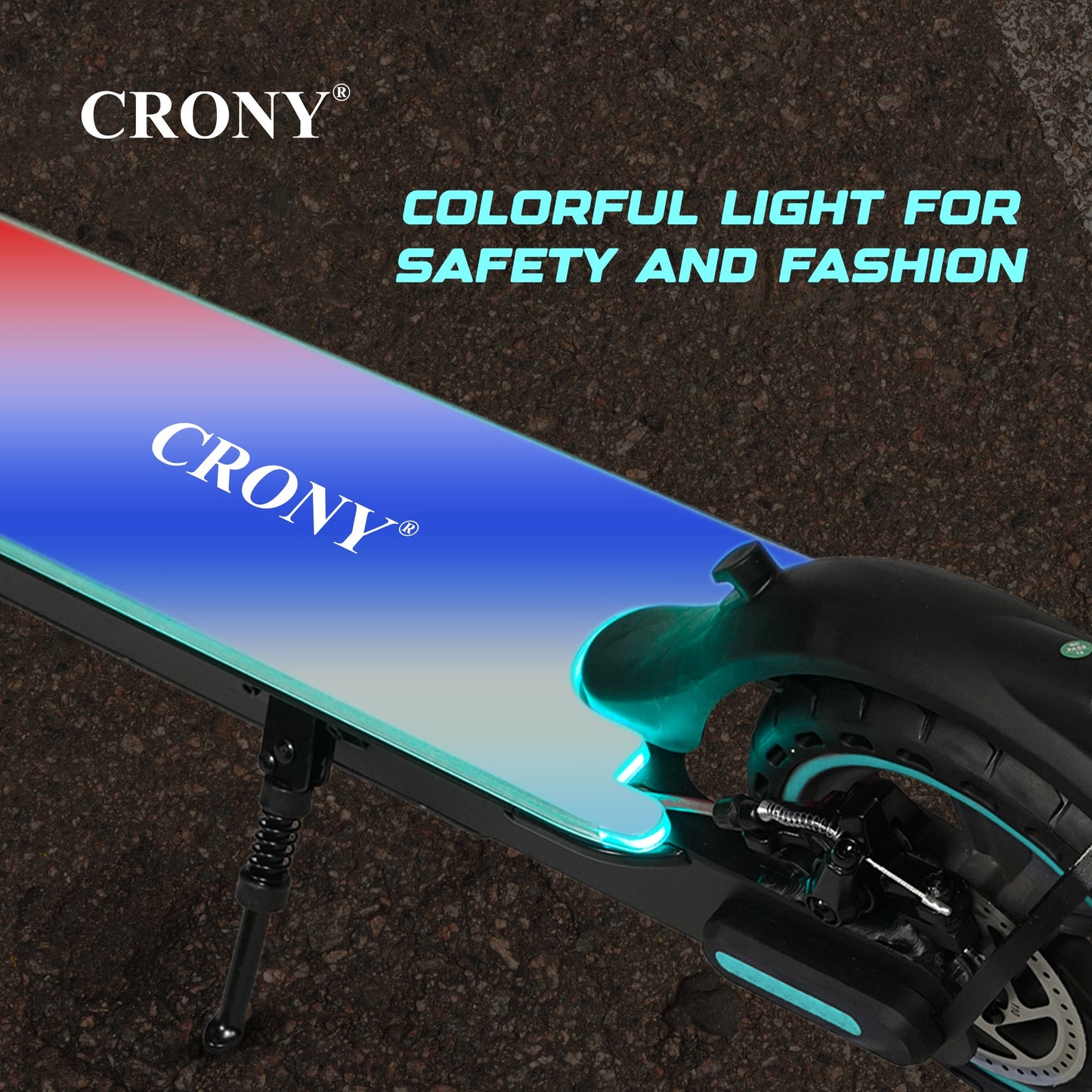XM M365 Kick APP with 7 colors LED with APP Electric scooter, Top Speed 25kmh, 25km Range, 250W