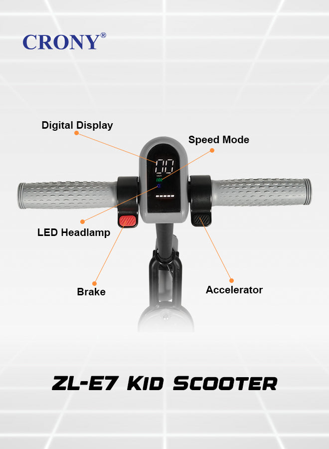 ZL-E7 Kids Electric Kick Electric Pedal Bike, Top Speed 14kmh, 8km Range, 110W