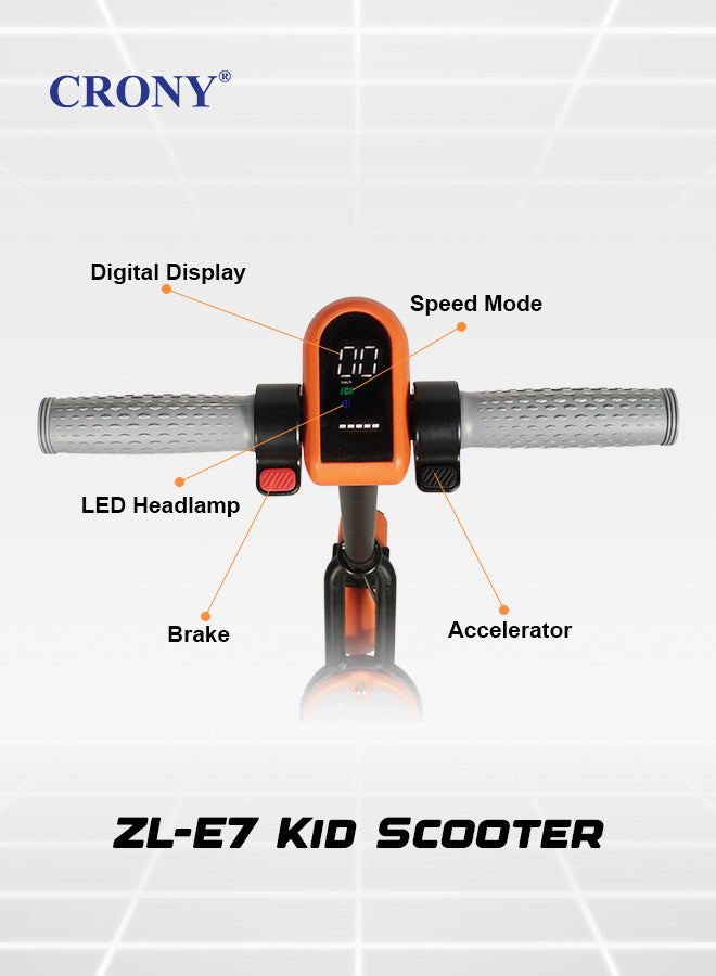 ZL-E7 Kids Electric Kick Electric Pedal Bike, Top Speed 14kmh, 8km Range, 110W