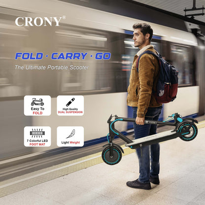 XM M365 Kick APP with 7 colors LED with APP Electric scooter, Top Speed 25kmh, 25km Range, 250W