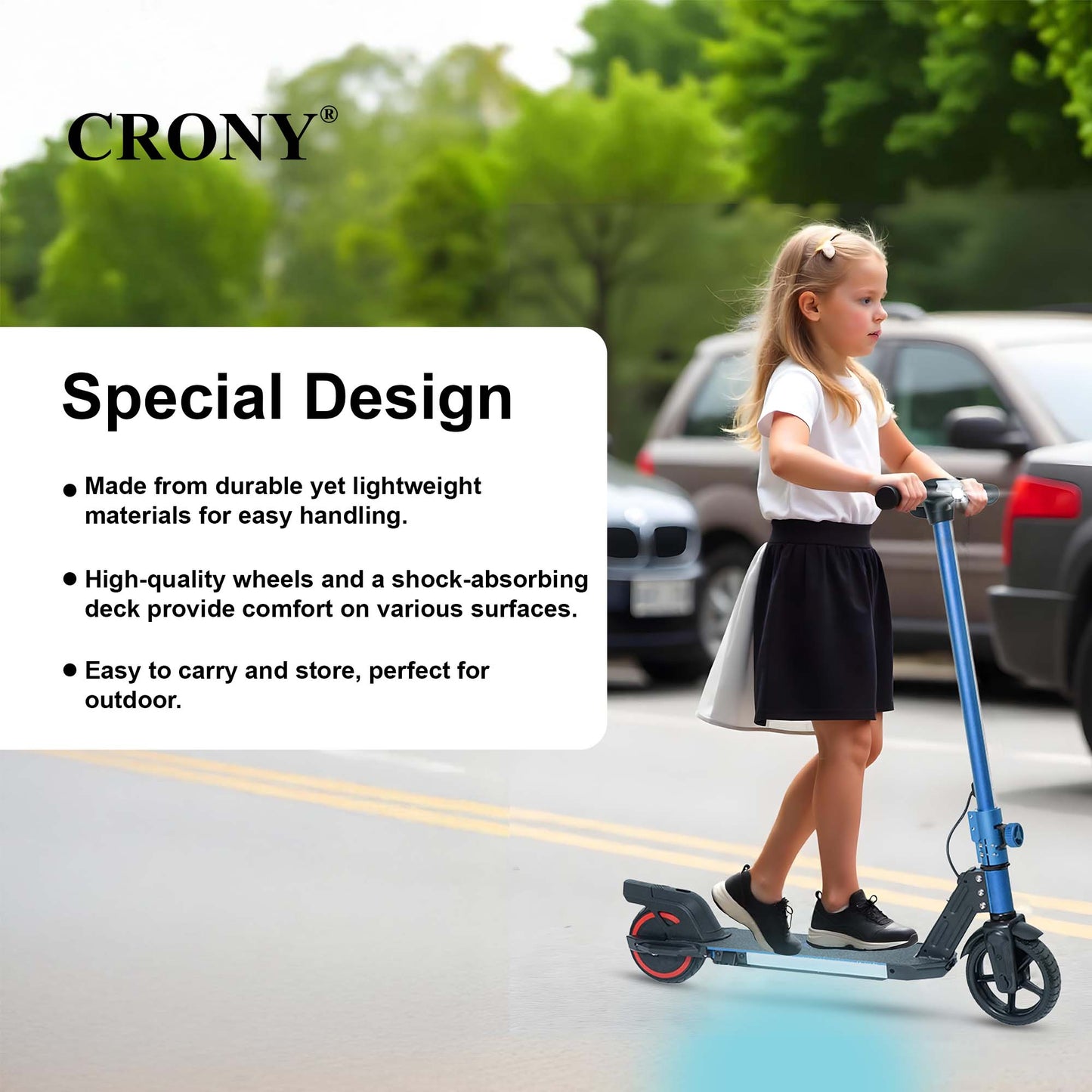 S31 Kids Electric Kick Electric scooter, Top Speed 16kmh, 8km Range, 130W
