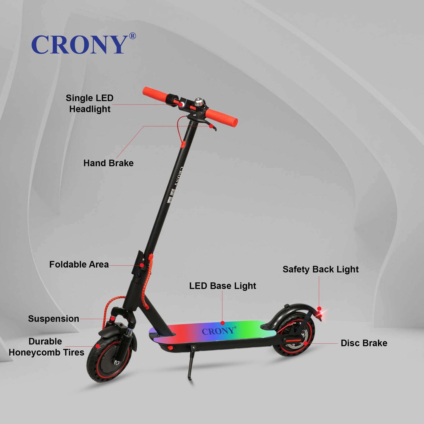 XM M365 Kick APP with 7 colors LED with APP Electric scooter, Top Speed 25kmh, 25km Range, 250W